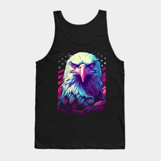 4th of July Holiday Patriotic Merica Eagle, Kaw! Tank Top